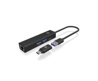 ICY BOX Hub 4w1 USB-C, USB-A, LAN - 1275308 - zdjęcie 4